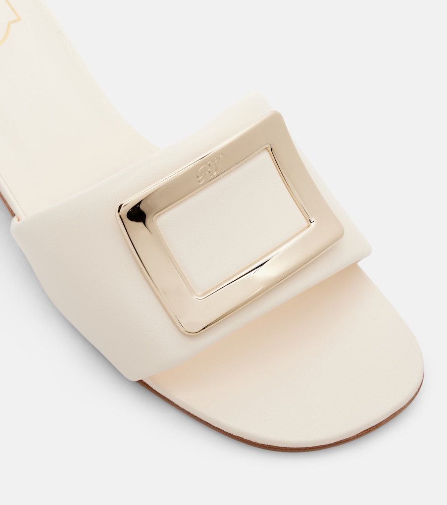  Roger Vivier Roger Vivier Leather Slides 