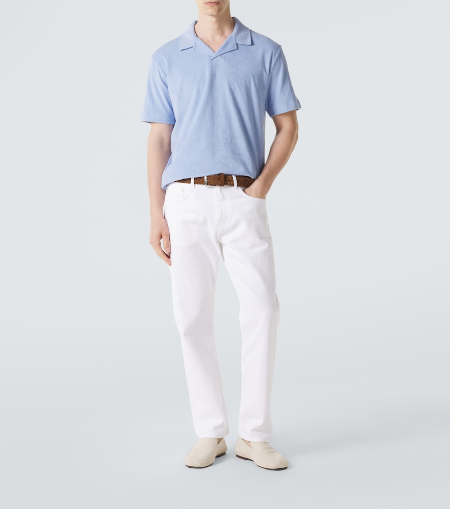 Cotton Terry Polo Shirt