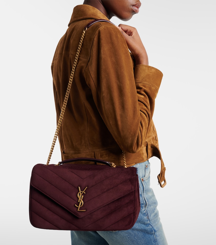 Saint Laurent Loulou Medium suede shoulder bag