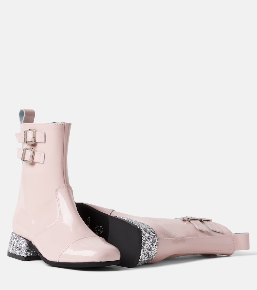 Monnalisa Monnalisa Botas De Charol Con Glitter 