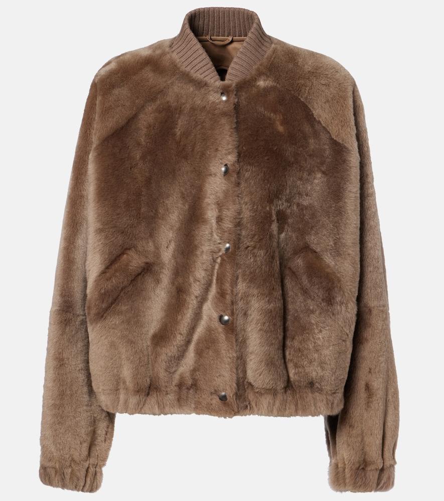 Brunello Cucinelli Bomber en peau laine finitions en cachemire 8000 €