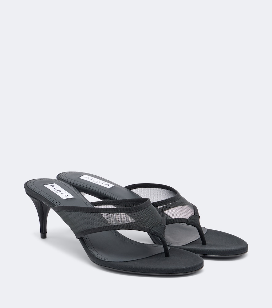 Alaïa Alaïa Mesh thong sandals