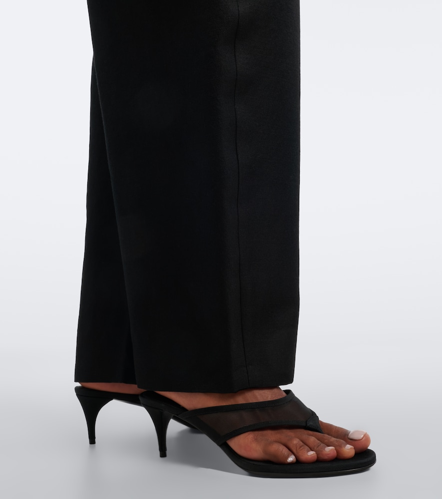 Alaïa Mesh Thong Sandals