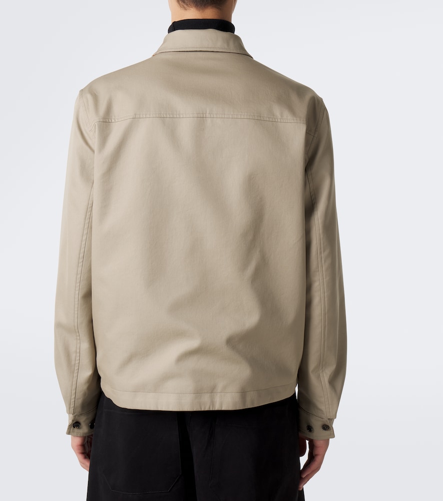Reversible Cotton Gabardine Blouson Ajcket
