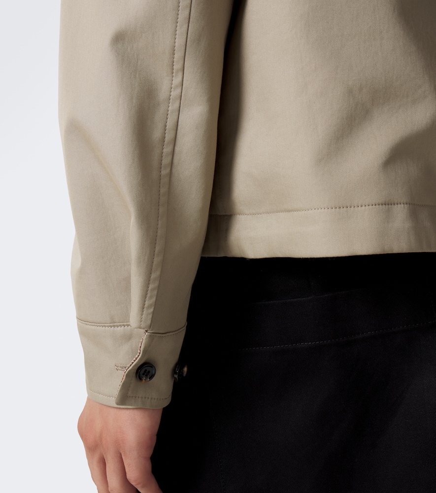 Reversible Cotton Gabardine Blouson Ajcket