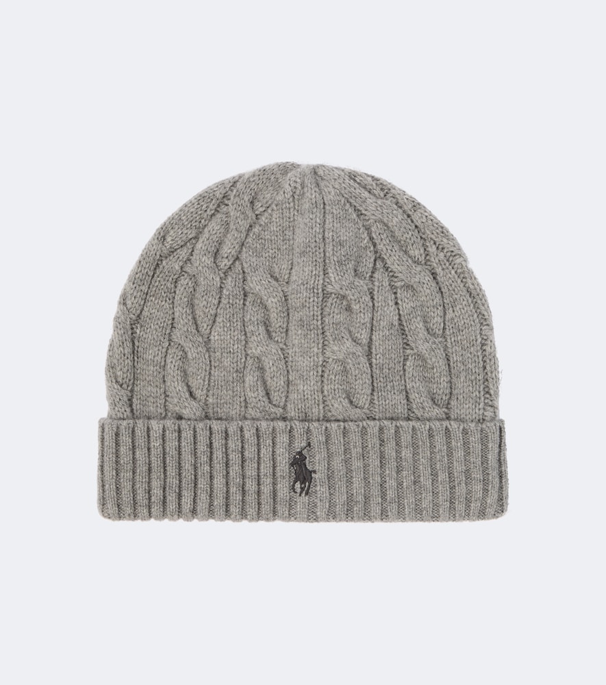 Berretto in lana e cashmere a trecce