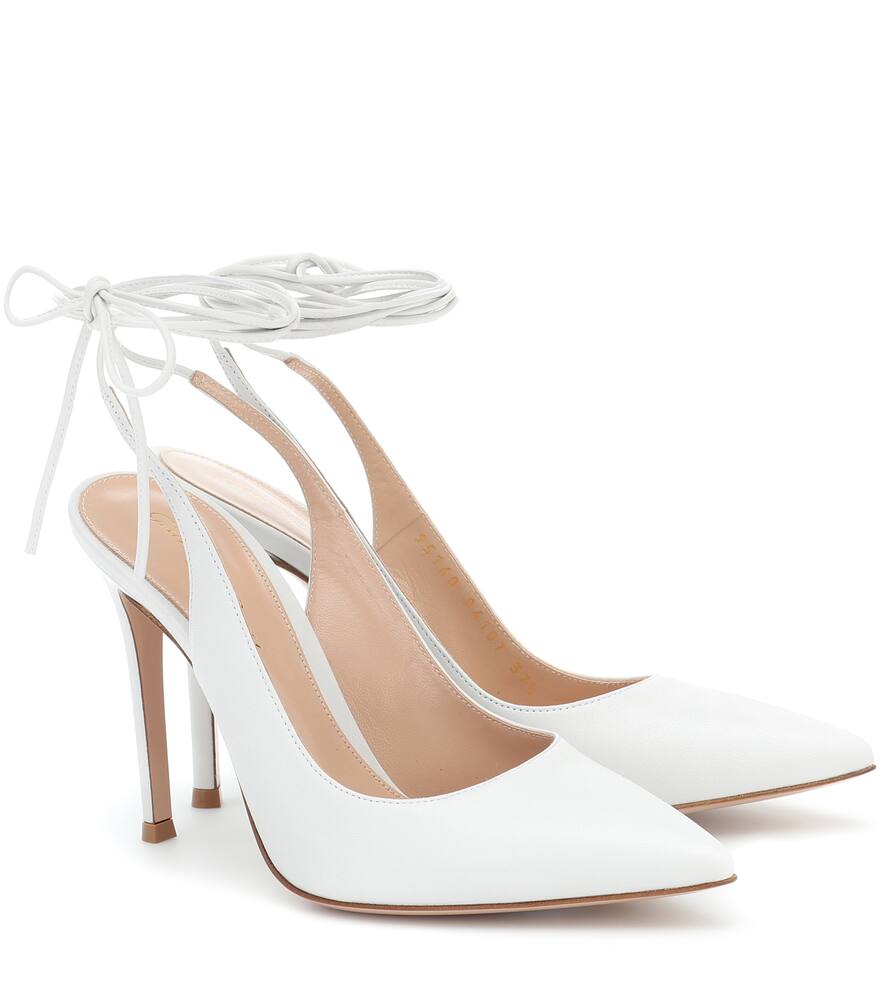 GIANVITO ROSSI IRENE 105 LEATHER PUMPS