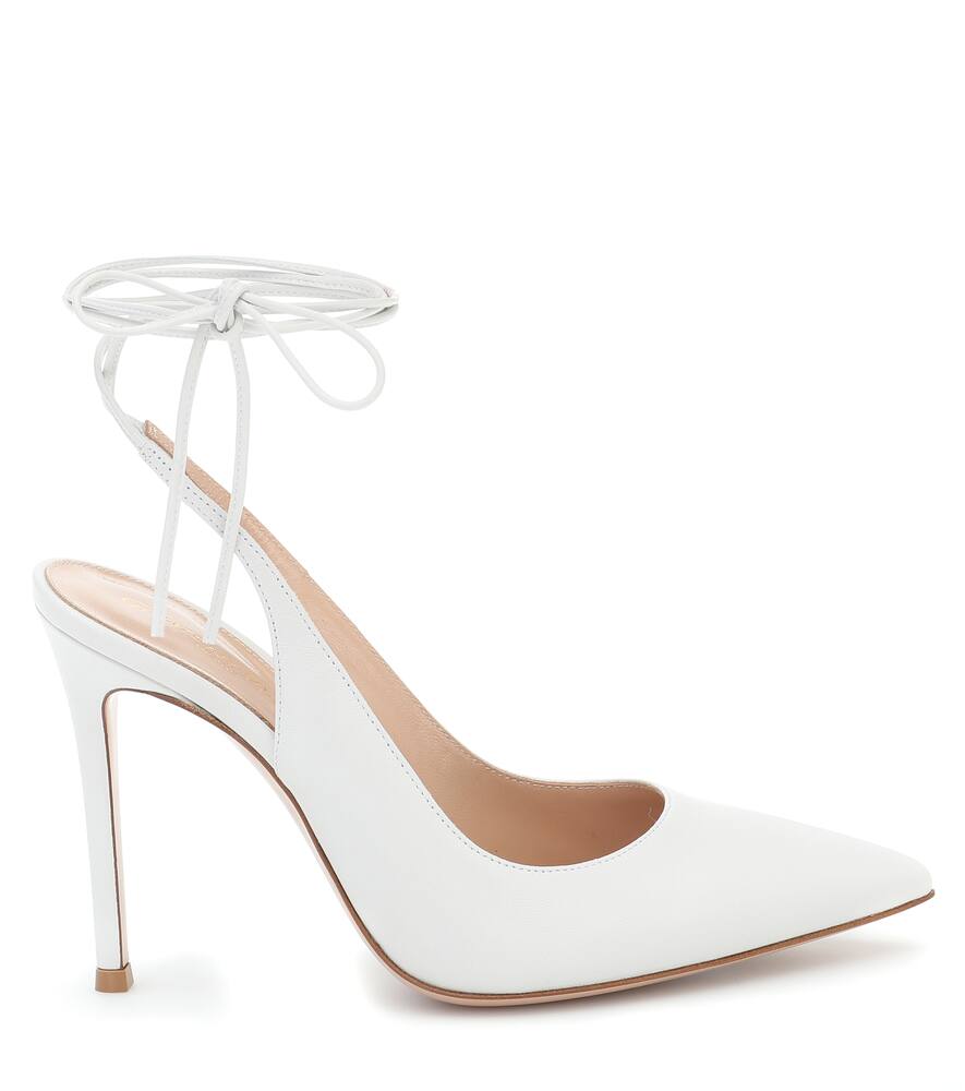 GIANVITO ROSSI IRENE 105 LEATHER PUMPS