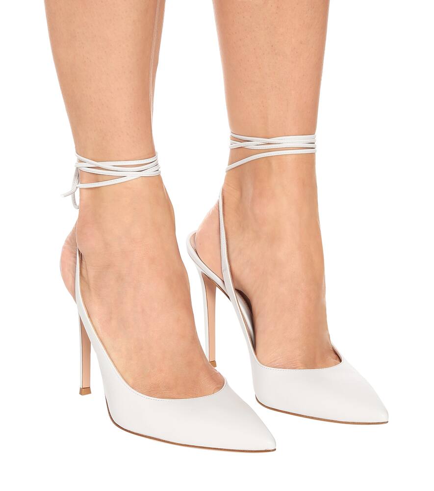 GIANVITO ROSSI IRENE 105 LEATHER PUMPS