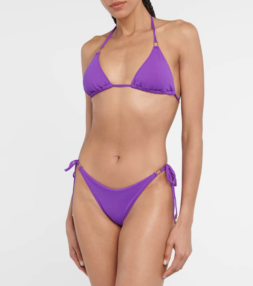 Shop Melissa Odabash Cancun Bikini Bottoms In Violet