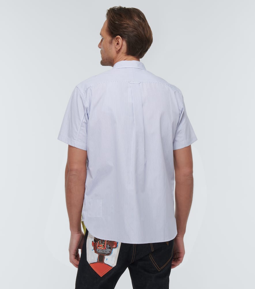 Shop Junya Watanabe X Roy Lichtenstein Cotton Shirt In Wh/bl/n Xrd/yl