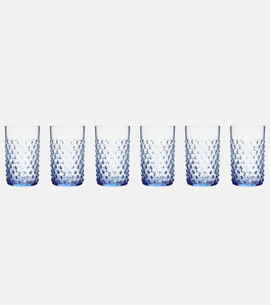 Hobnail set of 6 tumblers