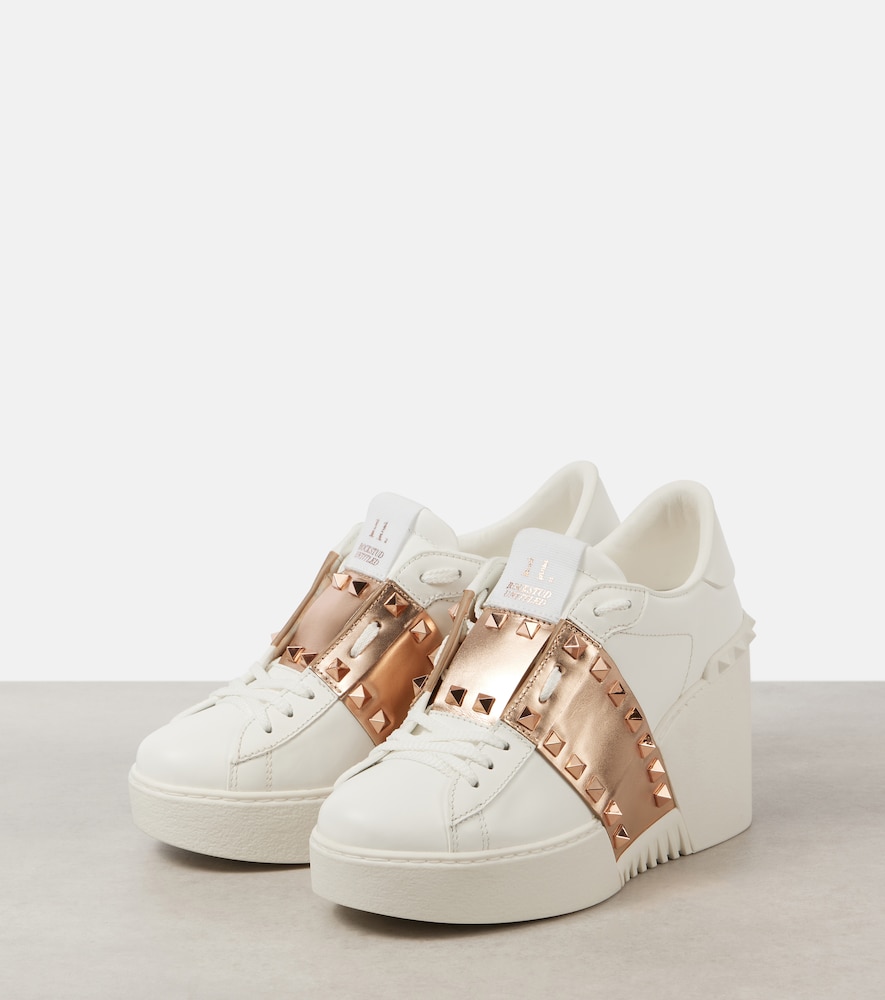  Valentino Garavani Valentino Garavani Wedge-sneakers Open Disco Aus Leder 