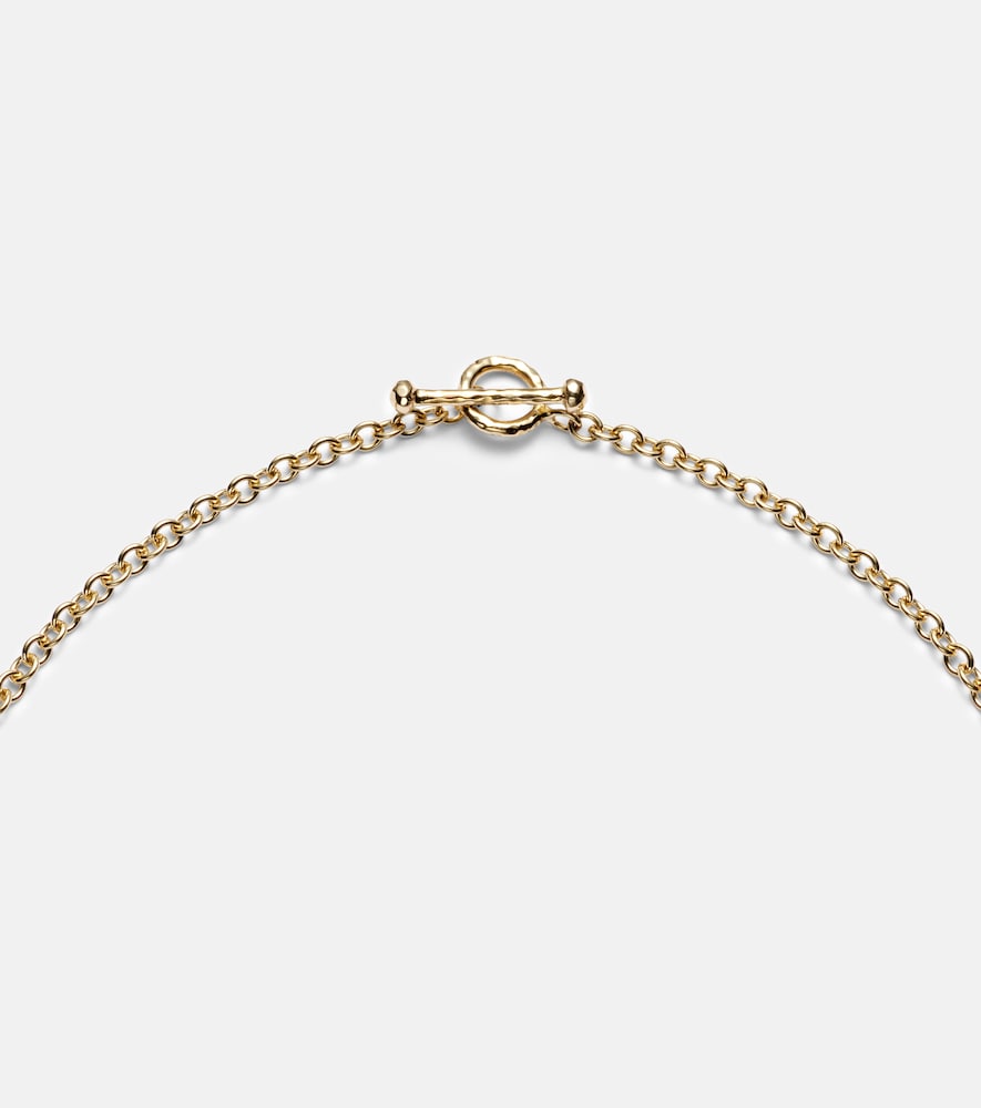  Octavia Elizabeth Octavia Elizabeth Halskette Heart & Toggle Aus 18kt Gelbgold Mit Smaragd 