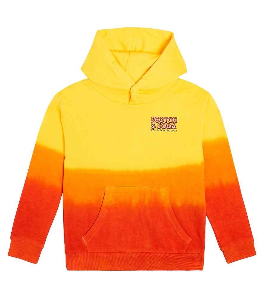 Scotch & Soda Kids Tie-dye cotton-jersey hoodie