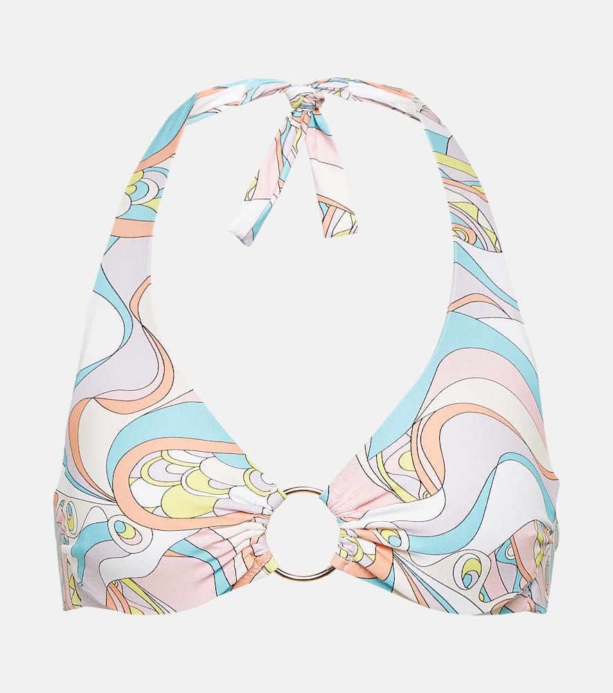 Brussels printed bikini top