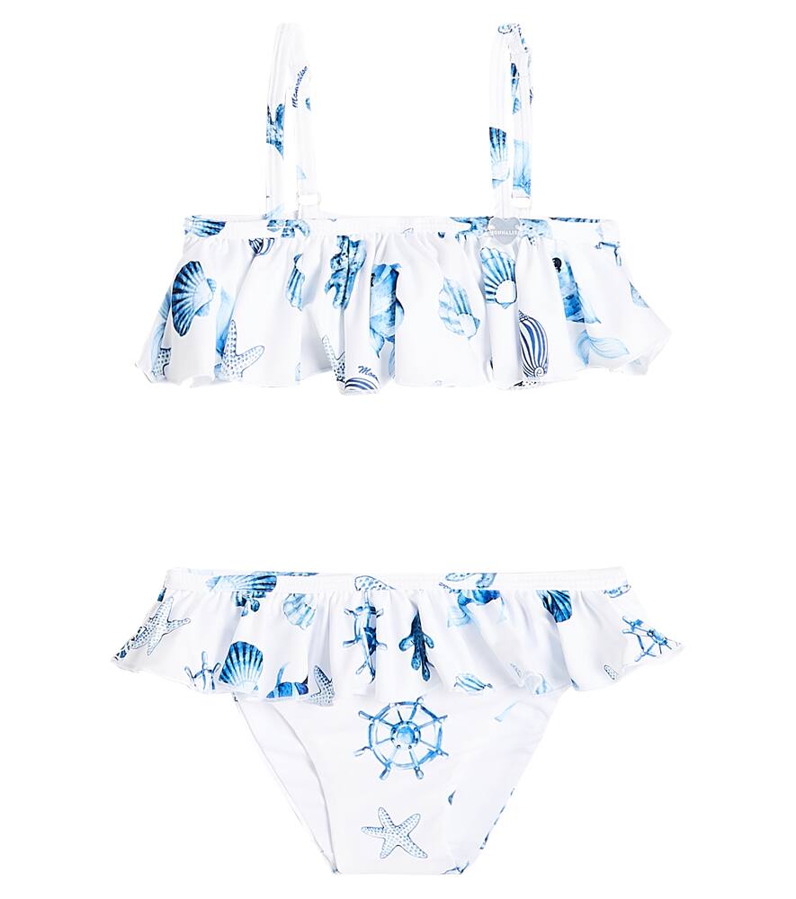 Monnalisa Printed ruffled bikini