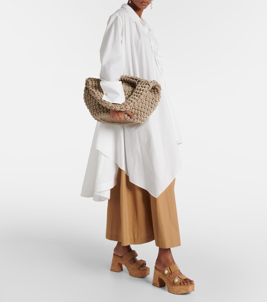 FAIENCE绒面革厚底凉鞋