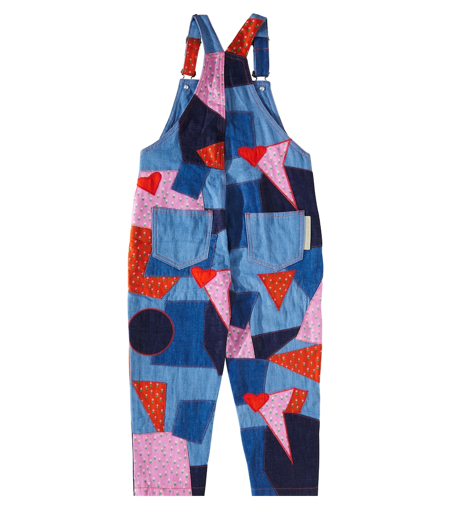  Stella Mccartney Kids Stella Mccartney Kids Printed Cotton Overalls 