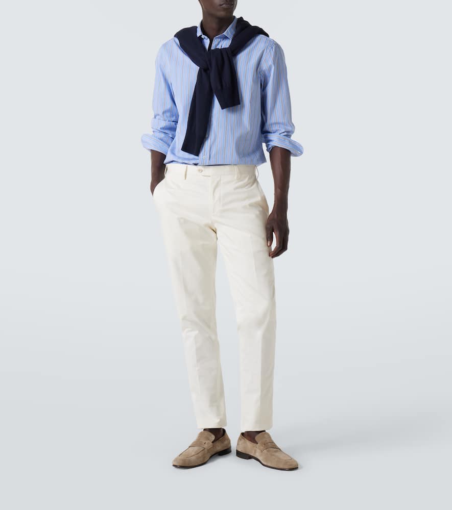 Lardini Hemd Aus Baumwollpopeline In Blue