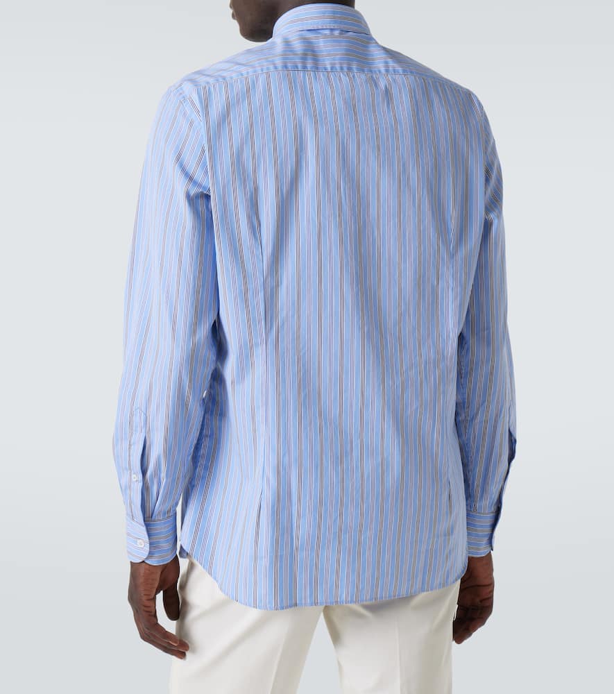 Lardini Hemd Aus Baumwollpopeline In Blue