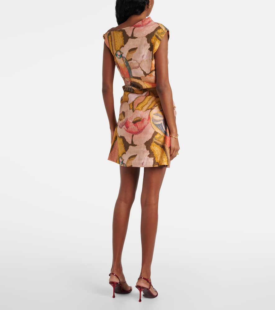Sir Talulah Knot Mini Dress In Multicoloured