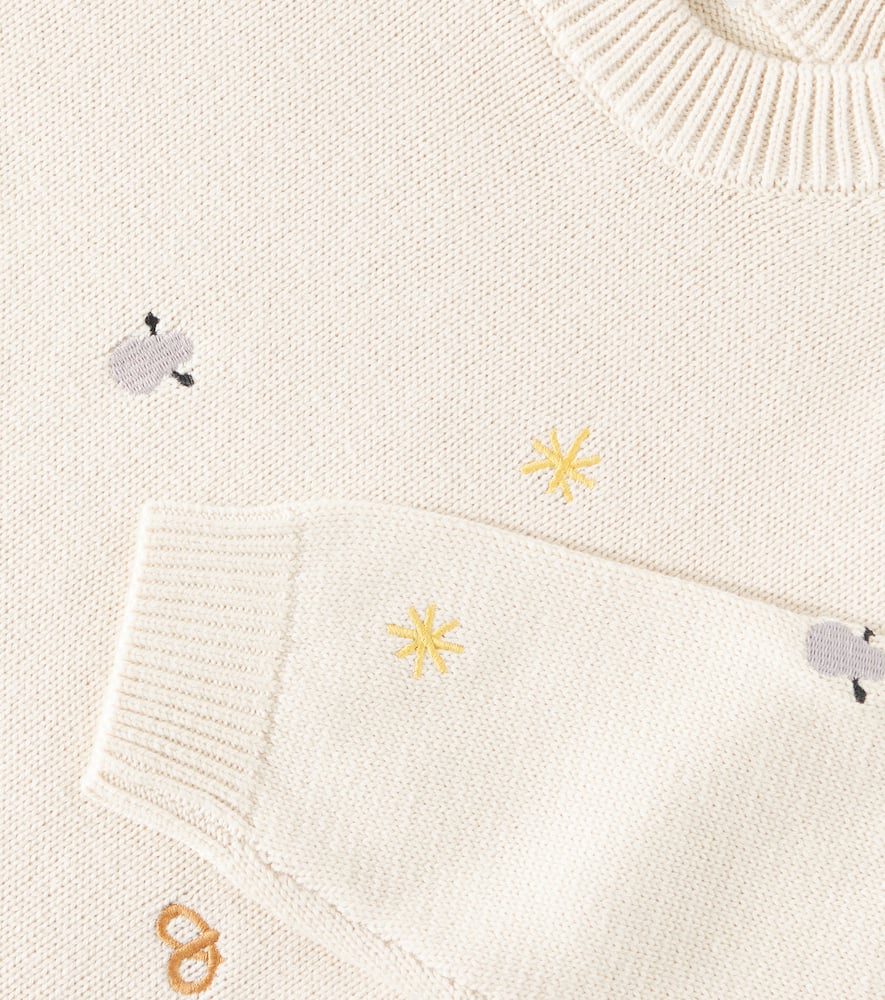 Liewood Orlane Wool And Cotton Sweater In Grey