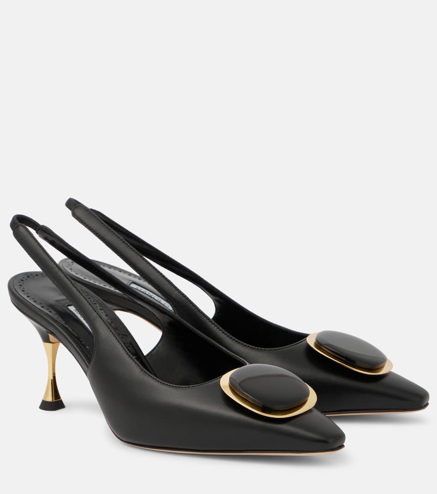 Manolo Blahnik Nappa Leather Pumps Chiaran In Black