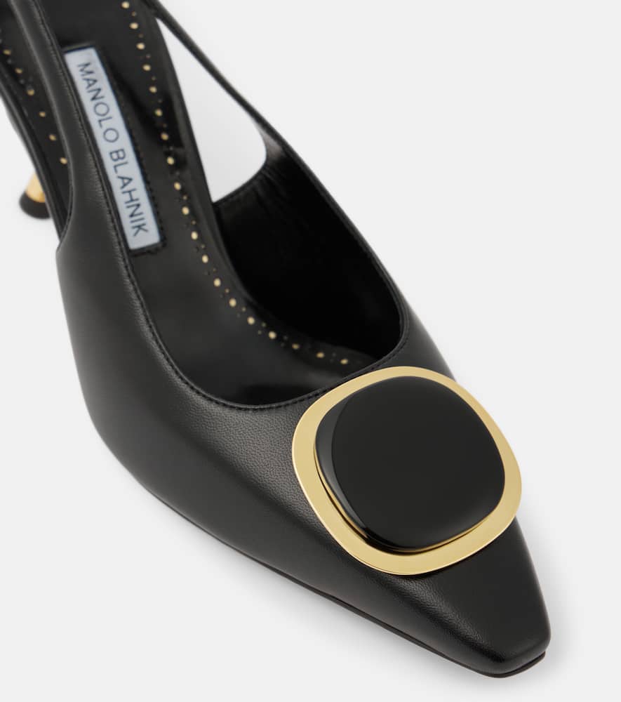 Manolo Blahnik Nappa Leather Pumps Chiaran In Black