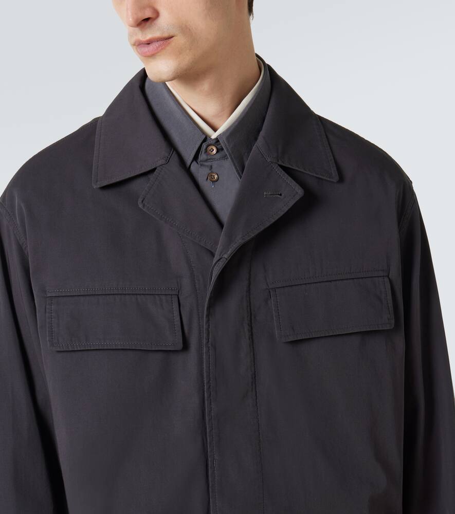 Lemaire Long-sleeved Casual Jacket In Gray