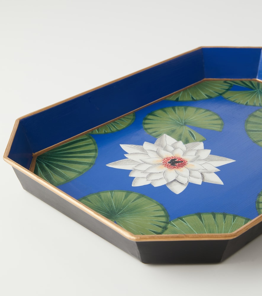  Les-ottomans Les-ottomans Tablett Flowers 