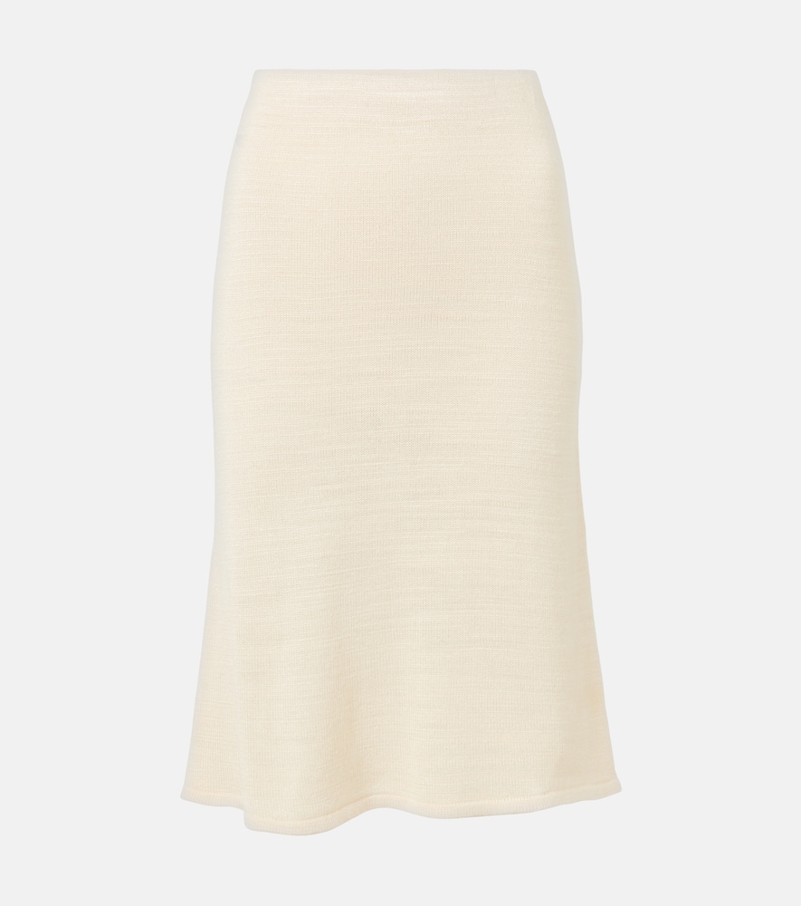 Jesto knitted silk-blend midi skirt