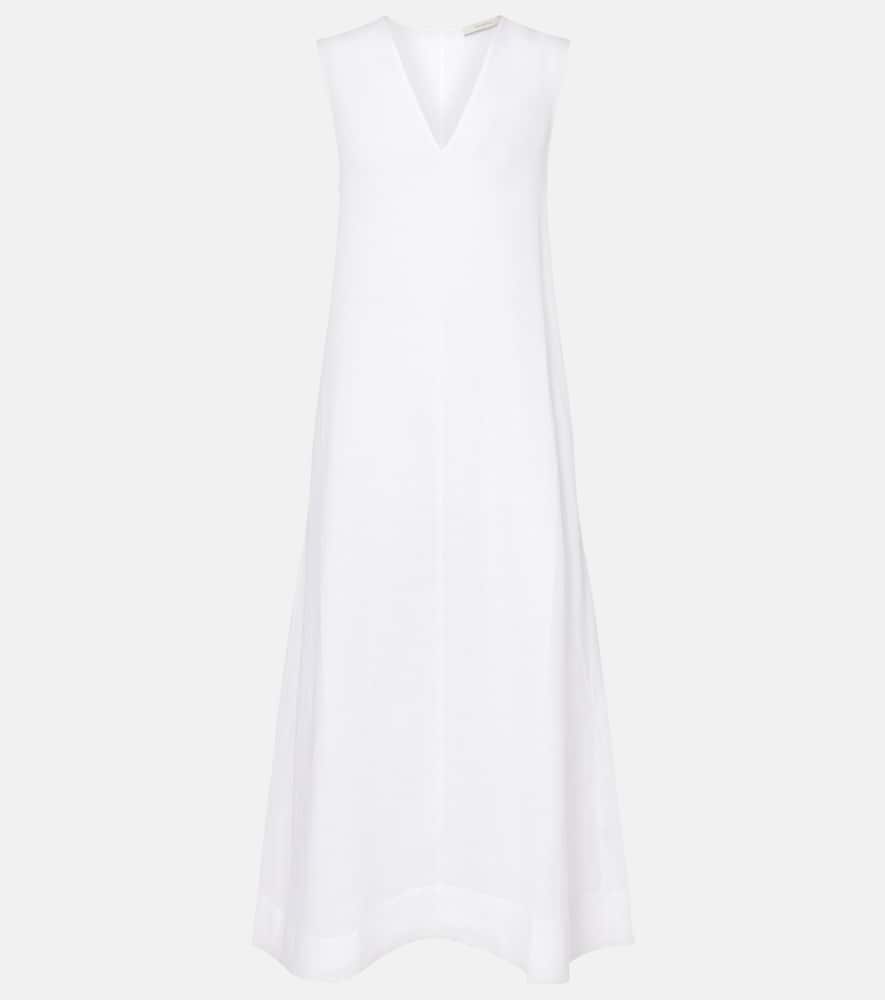 Nisha linen midi dress