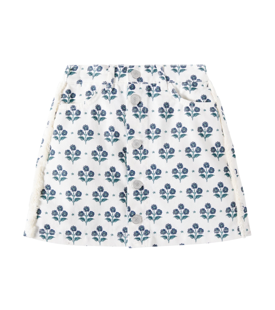 The New Society Leros Floral Denim Skirt by The New Society