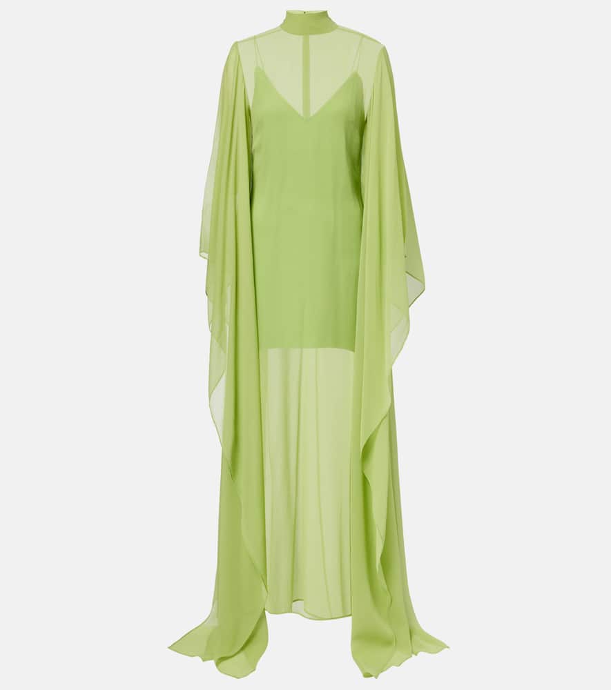 Lanzarote semi-sheer silk kaftan