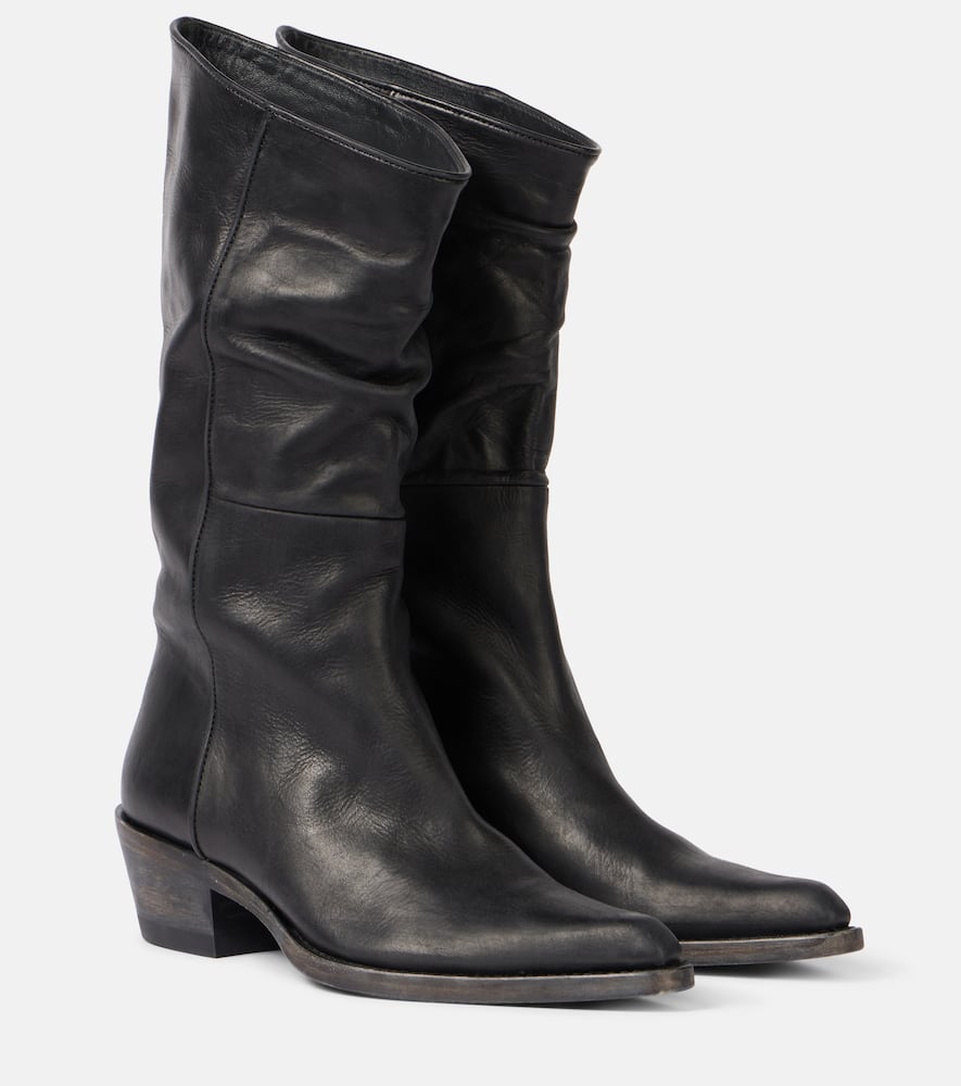 Khaite Clive 25 leather boots