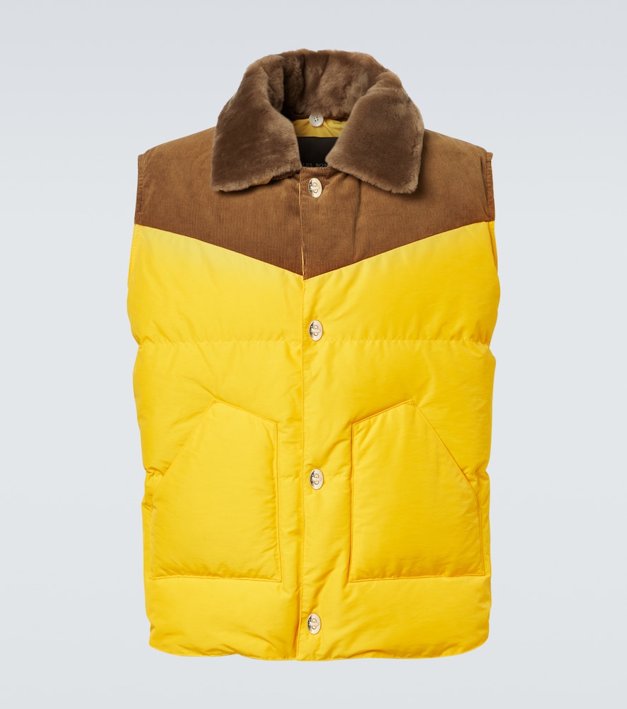 Wales Bonner Brixton corduroy-trimmed puffer gilet