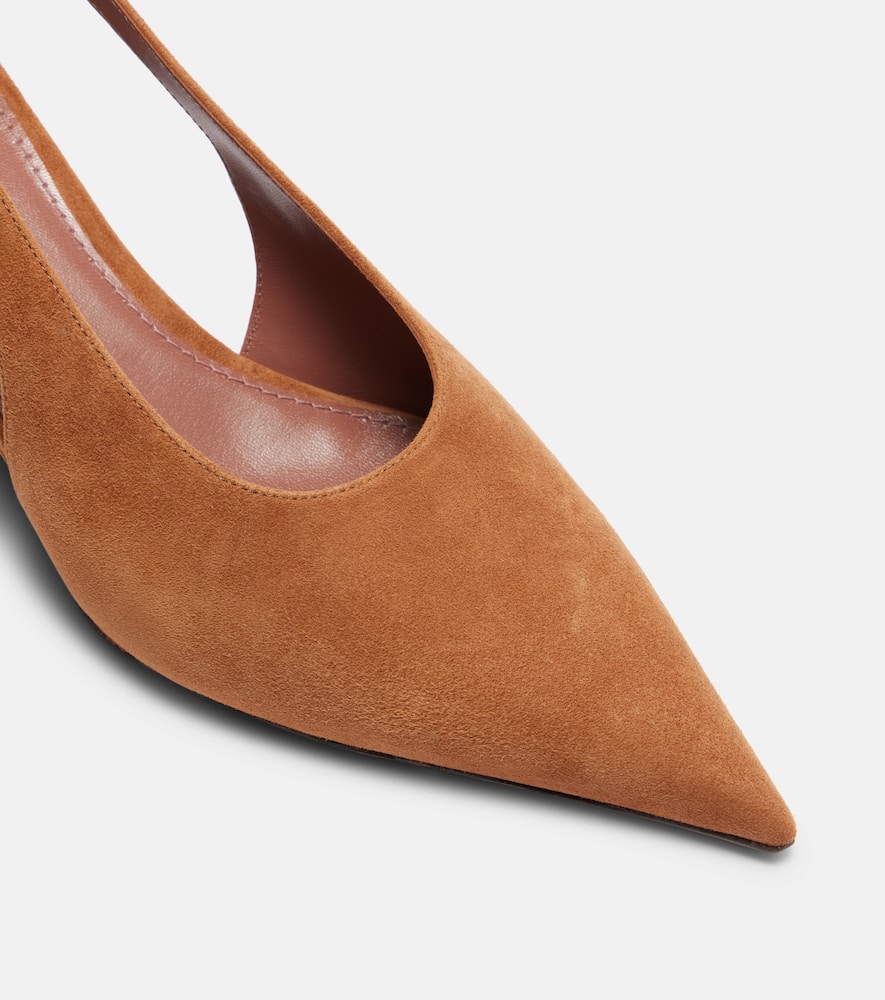 Paris Texas Nina 50 Suede Wedges In Brown