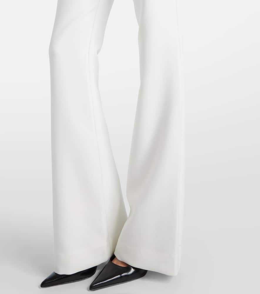 Roland Mouret High-rise Flared Pants In White