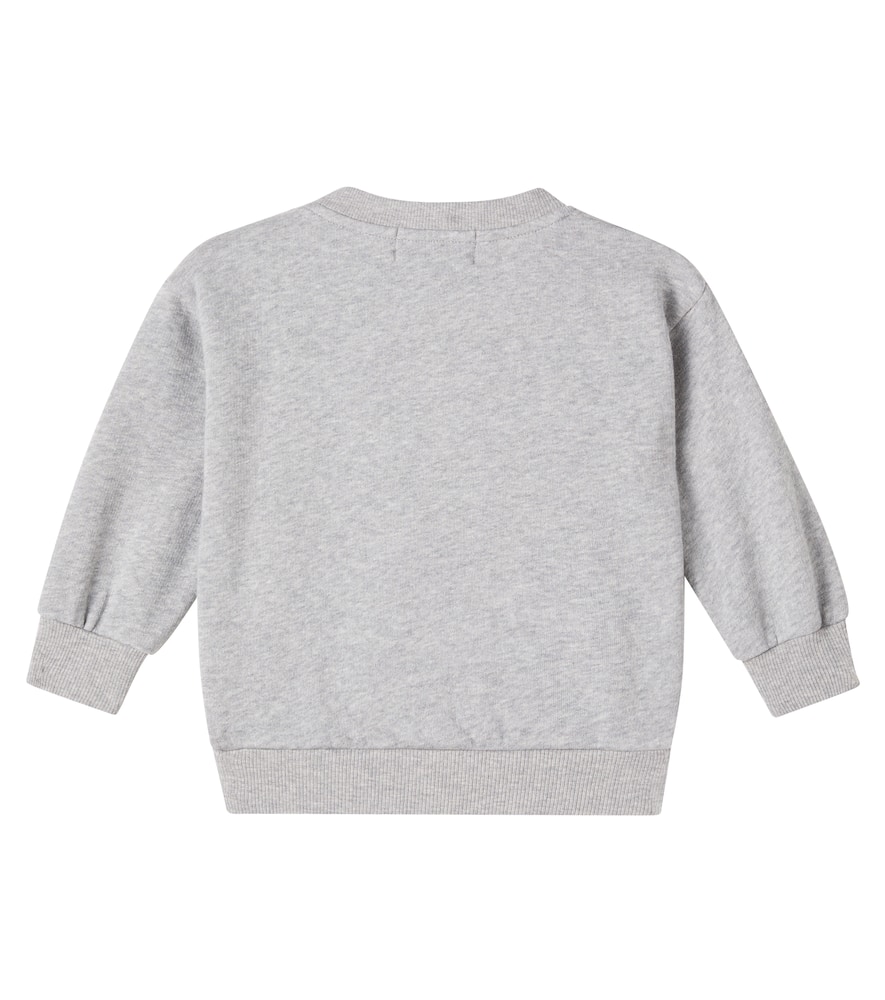 Bobo Choses Baby Doggy Mate Cotton Jersey Sweatshirt In White