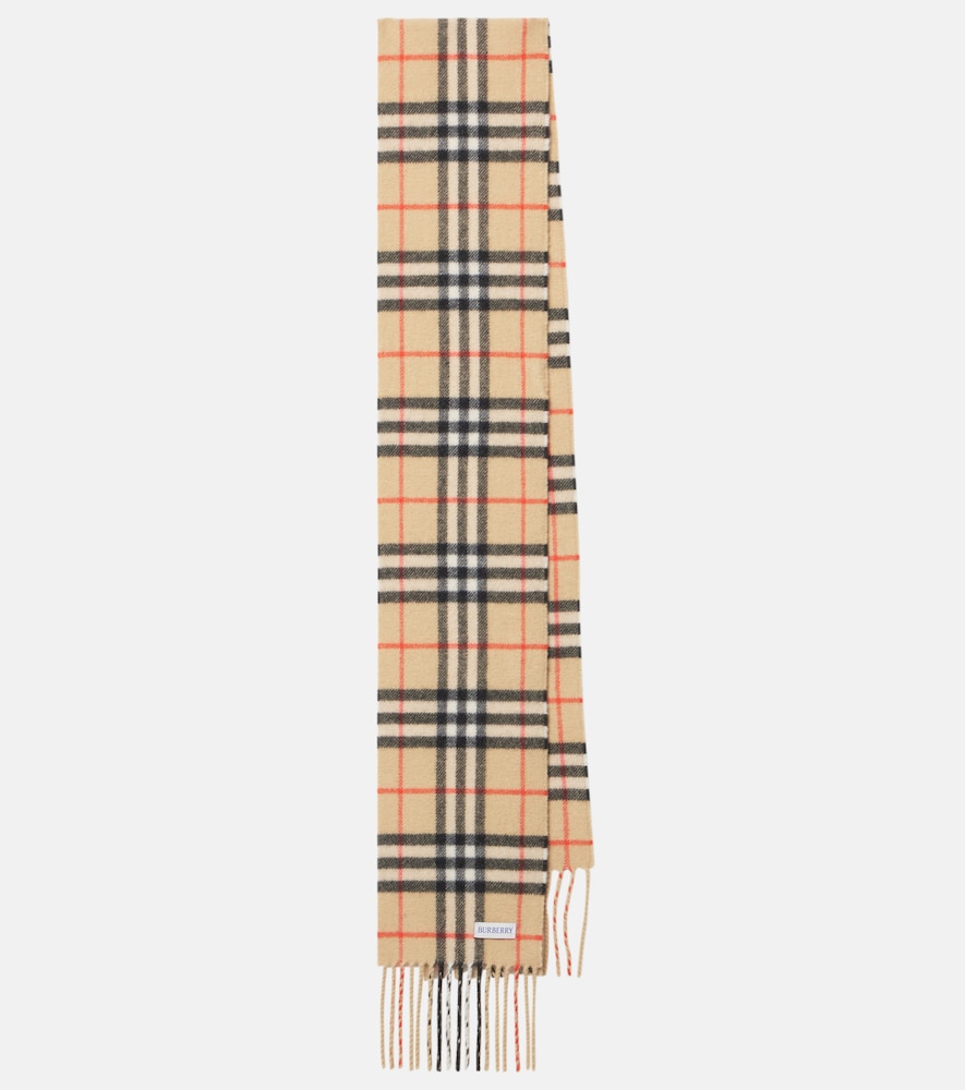 Burberry Check cashmere scarf