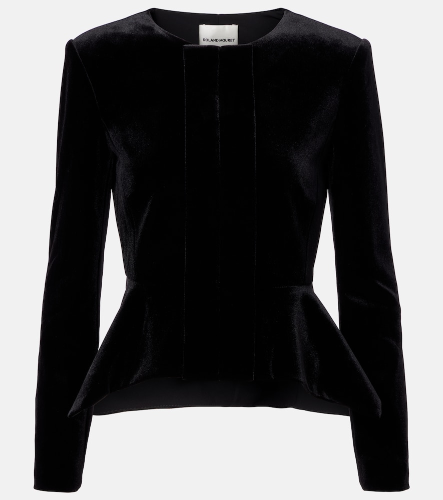 Roland Mouret Peplum velvet jacket | Thumbnail 6