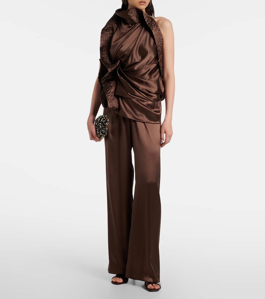 Christian Louboutin Condora 85 Patent Leather Mules In Brown