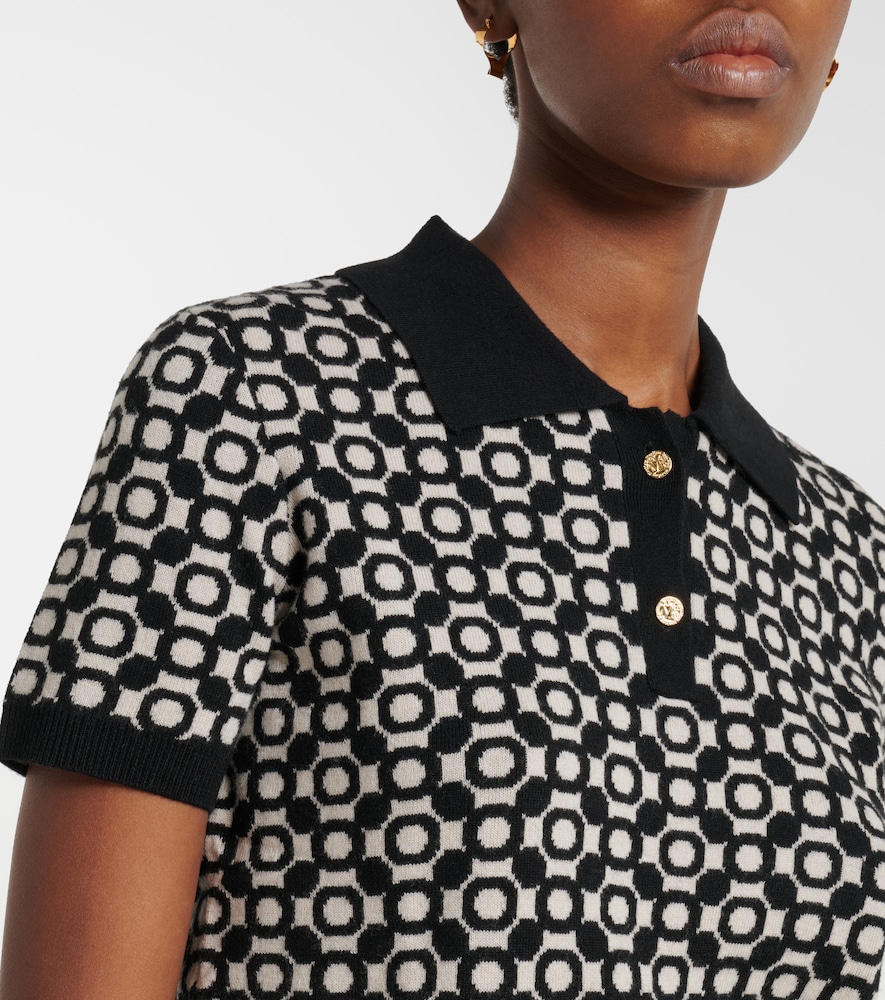  's Max Mara 's Max Mara Polopullover Medera Aus Woll-jacquard 