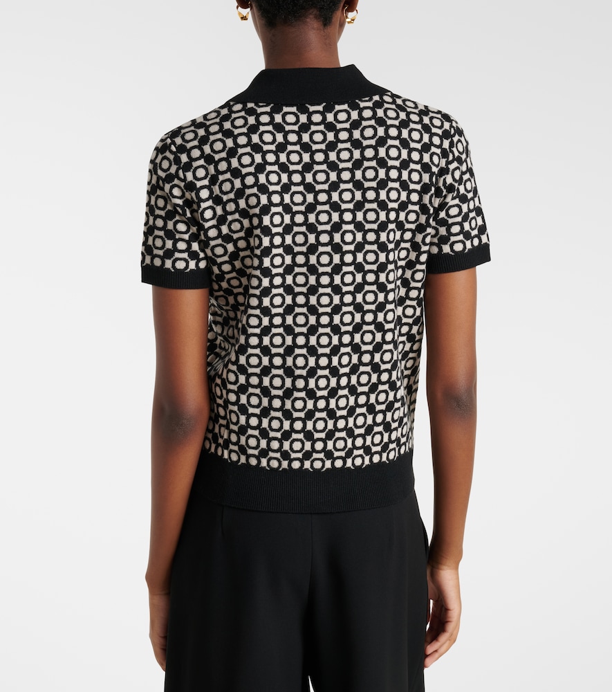  's Max Mara 's Max Mara Polopullover Medera Aus Woll-jacquard 