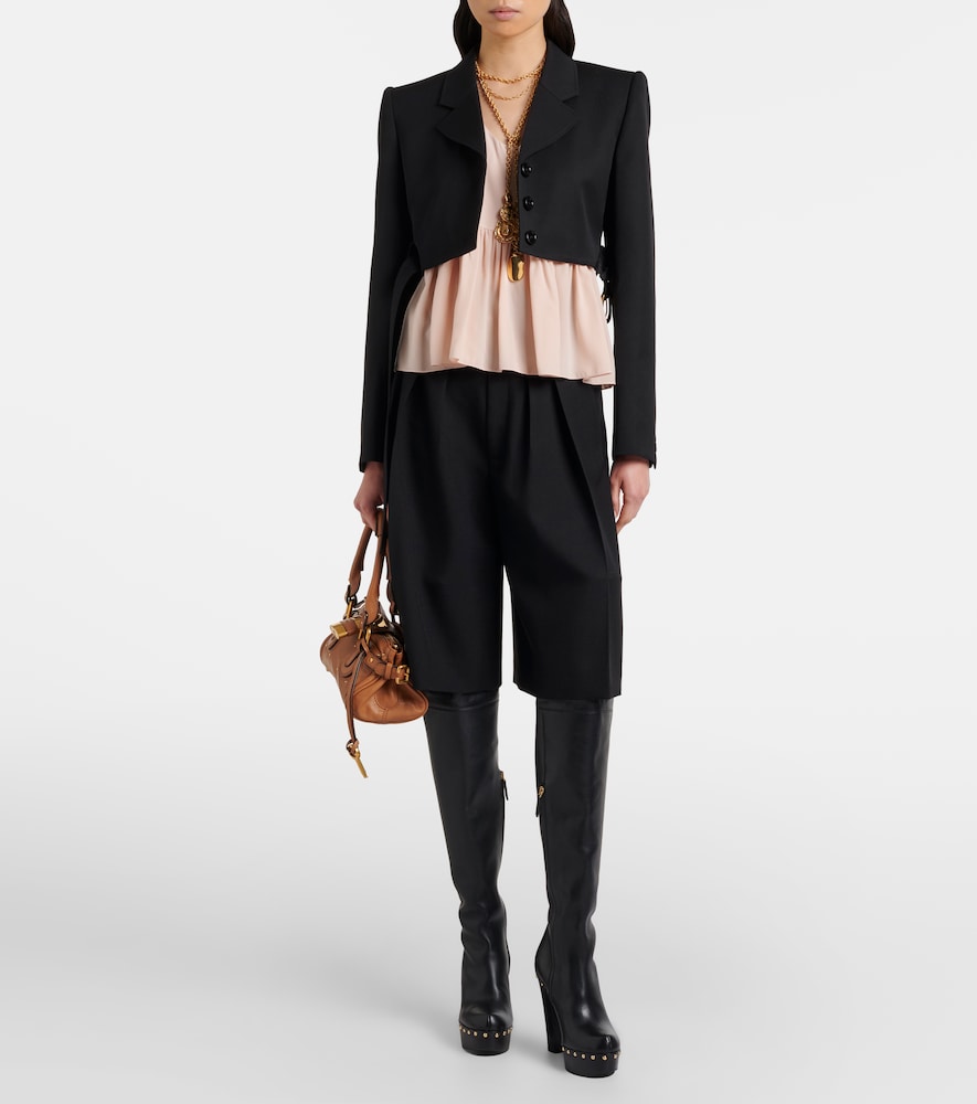 Chloé Cropped virgin wool blazer