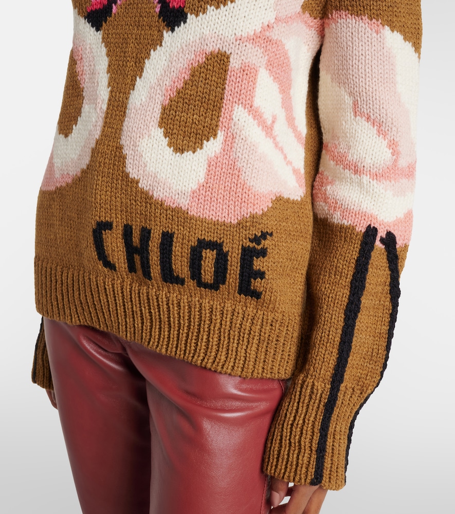  Chloe Chloé Pullover In Jacquard Di Lana 