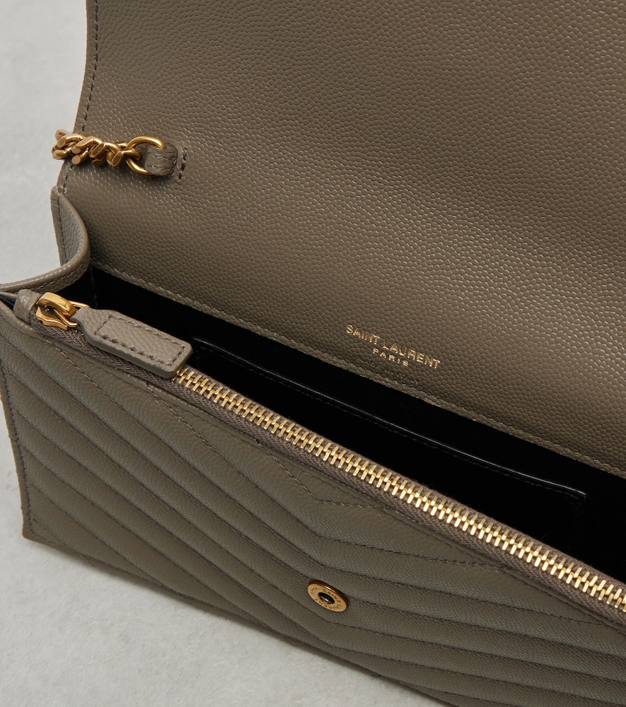  Saint Laurent Saint Laurent Cassandre Matelassã© Leather Wallet On Chain 