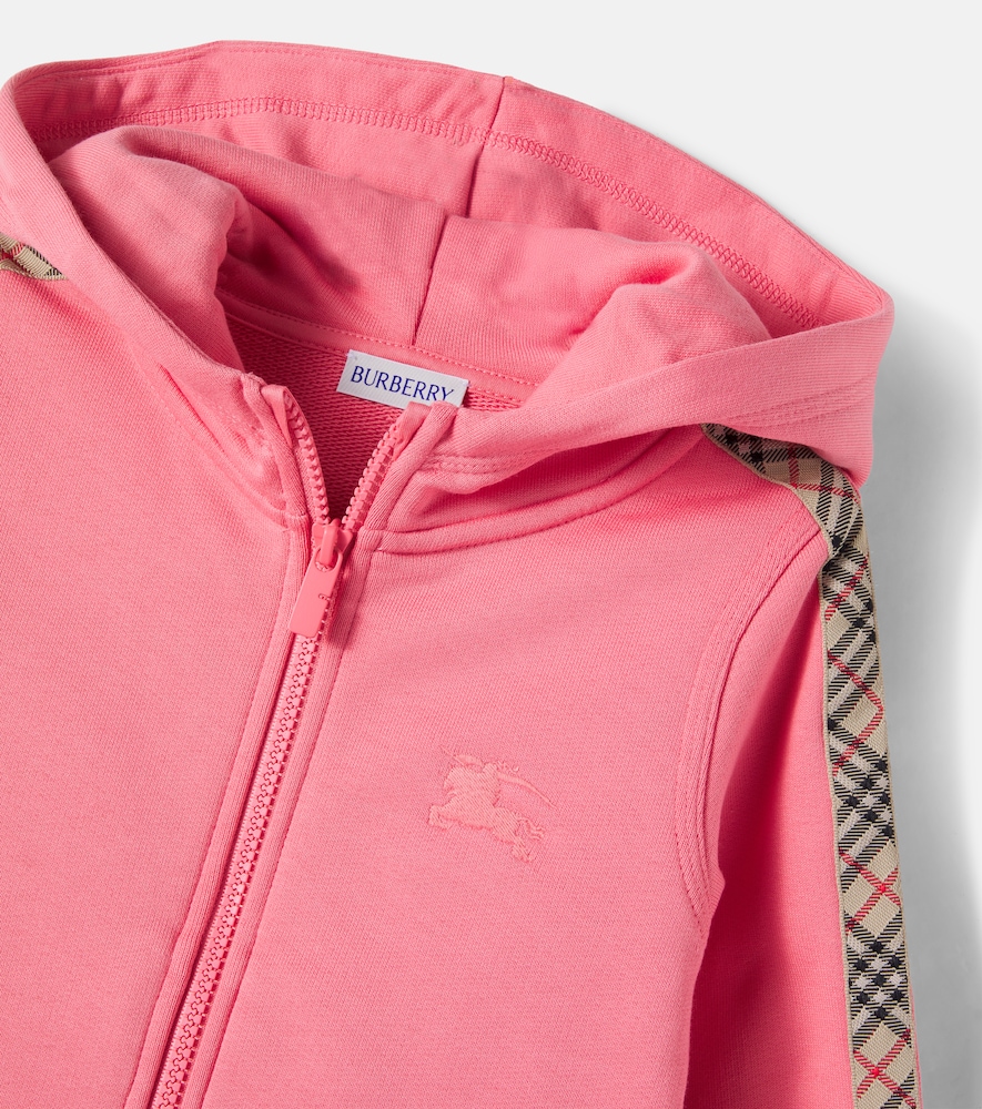  Burberry Kids Burberry Kids Sudadera Con Capucha Burberry Check Ekd De Algodón 