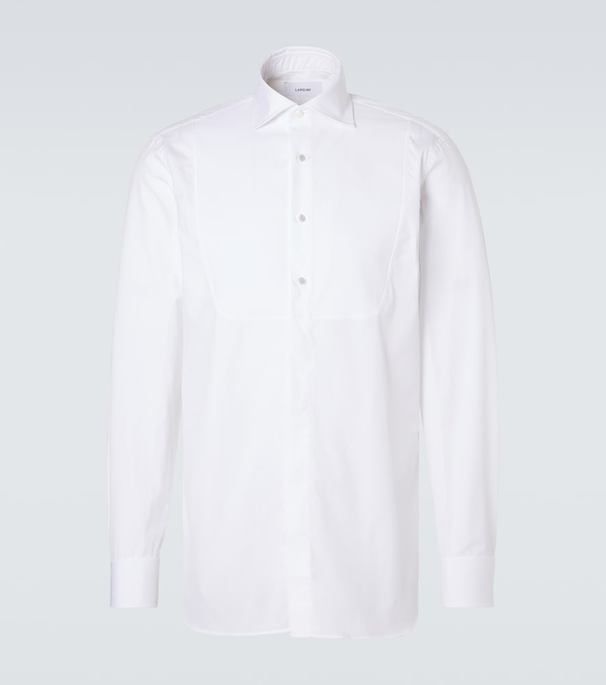 Lardini Cotton poplin tuxedo shirt